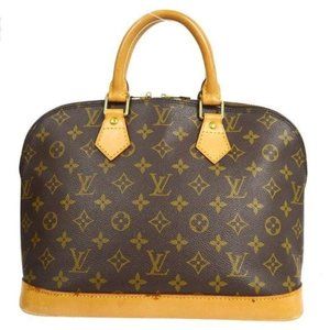 Authentic Louis Vuitton Satchel Bag Alma Monogram Used LV Handbag Vintage